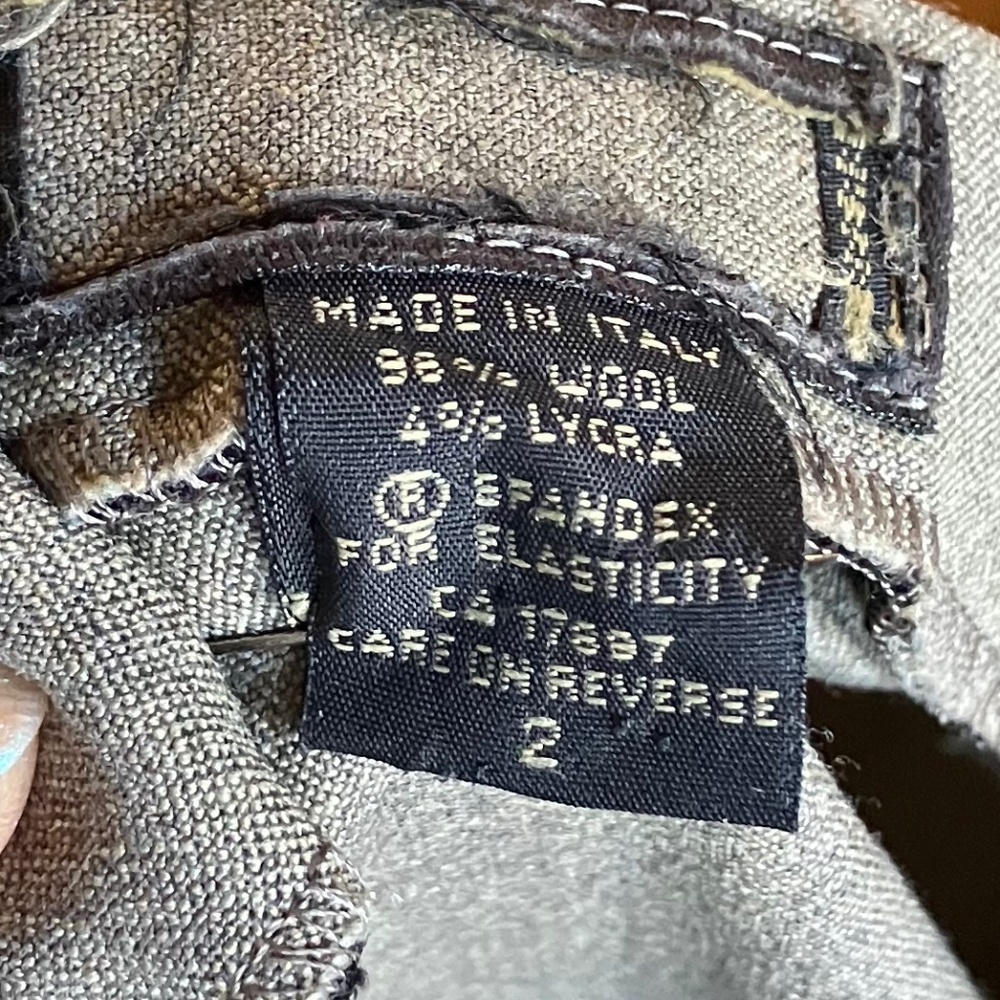 Designer Wool Slacks - Picture 3 of 3